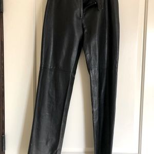 Maxazria black leather pants. Size 2.